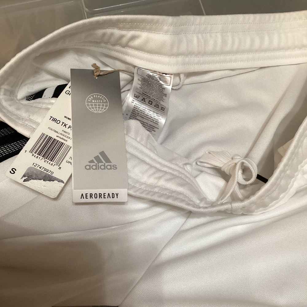NWT Adidas AEROREADY white womens sweats